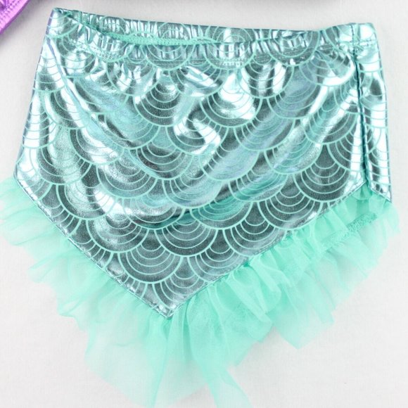 Wonder Nation 3 Piece Mermaid Bikini Swimsuit Set Baby Girl Size 18 Months - Picture 5 of 9
